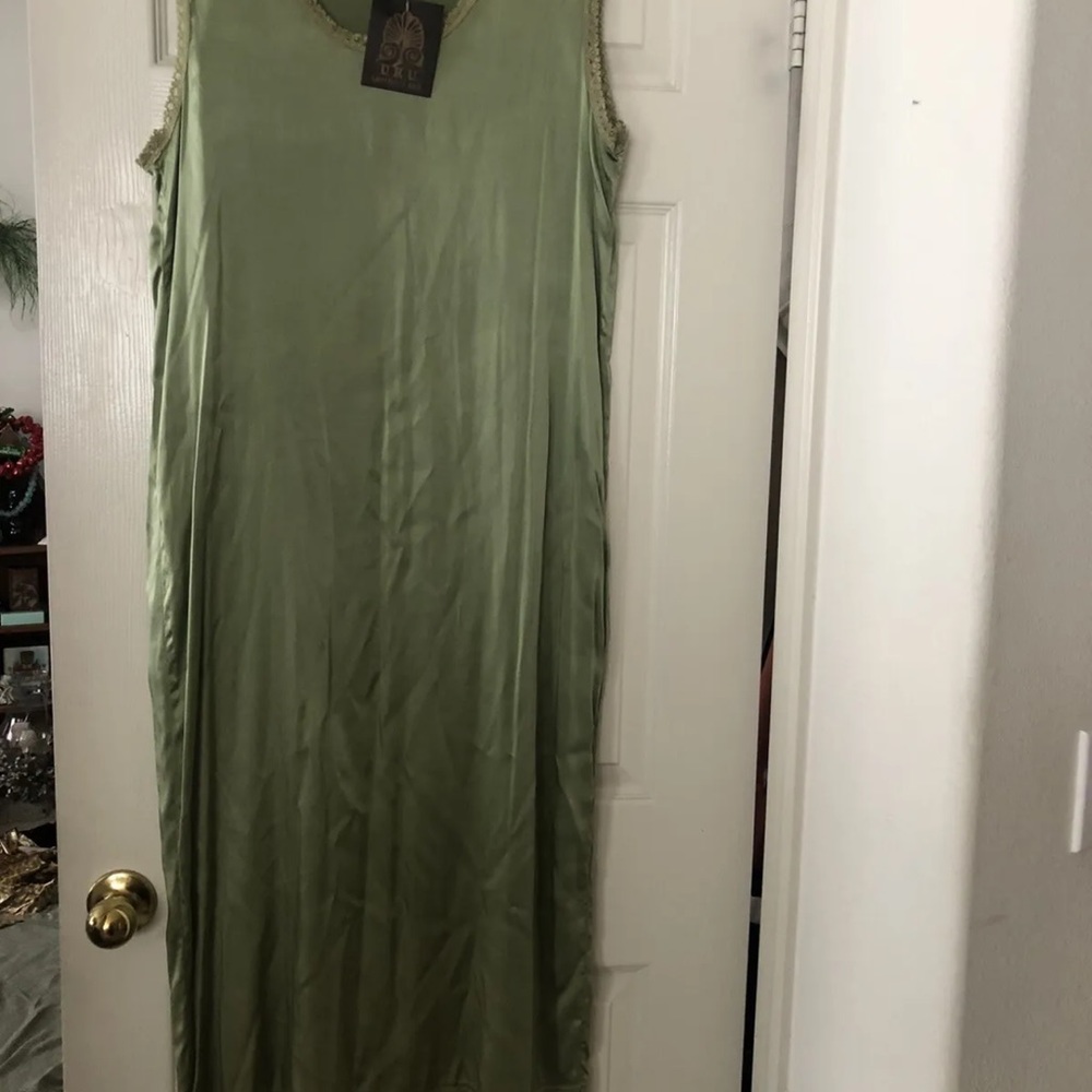 Vintage URU Kristine St. Erik Silk Slip Dress One Size Vintage NWT